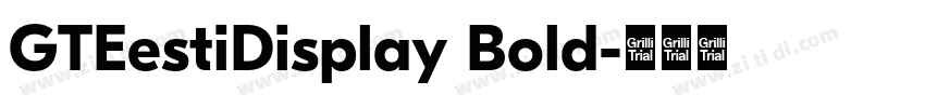 GTEestiDisplay Bold字体转换